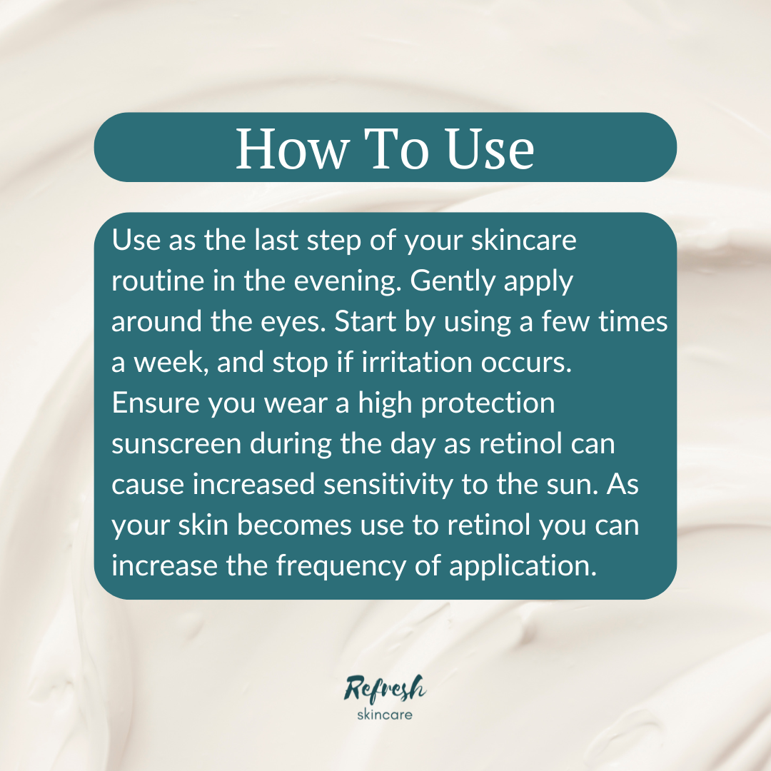 SKINFOOD Black Cherry Retinol 0.1 Eye Cream 30ml directions on how to use.