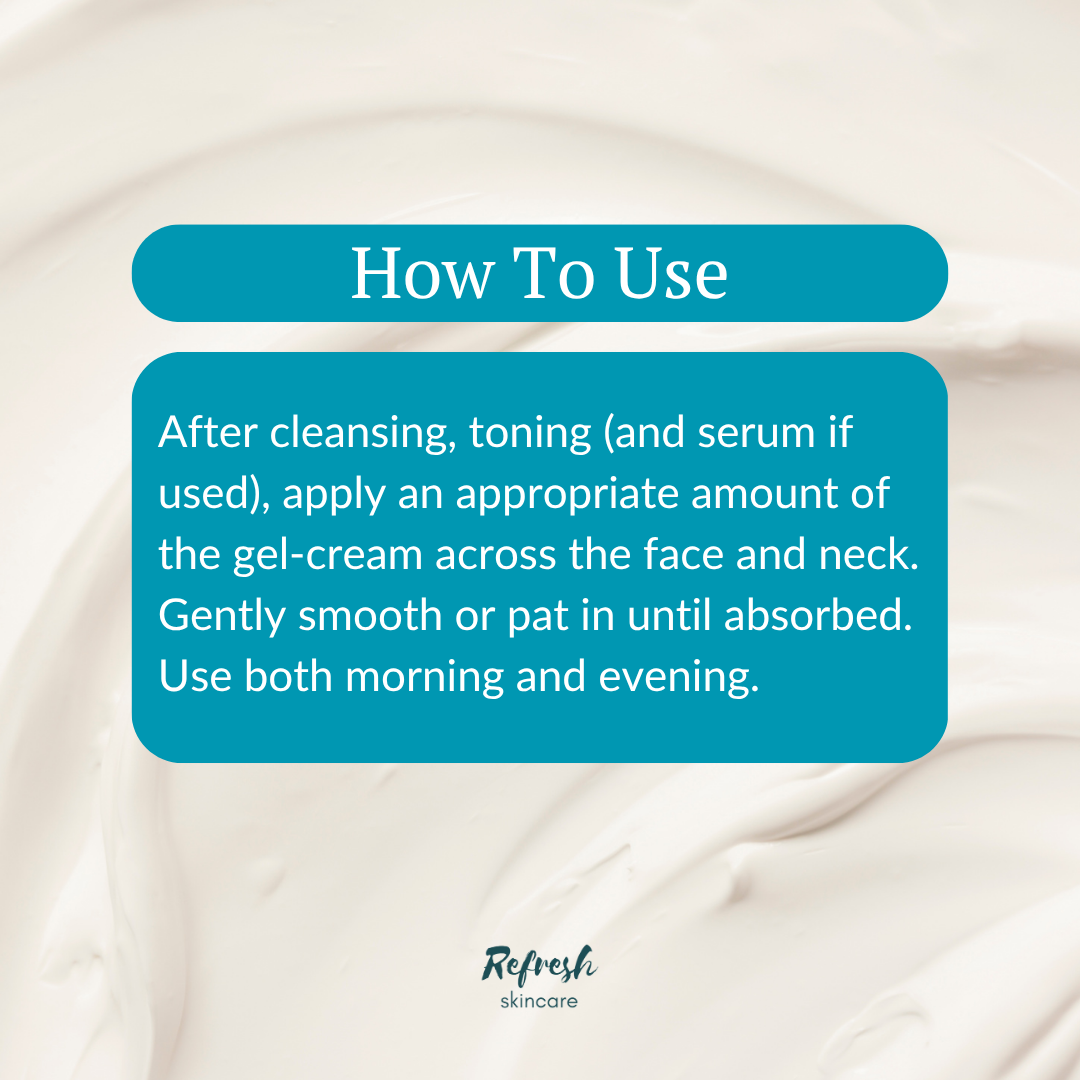 Laneige Water Bank Blue Hyaluronic Gel Cream 50ml directions on how to use.