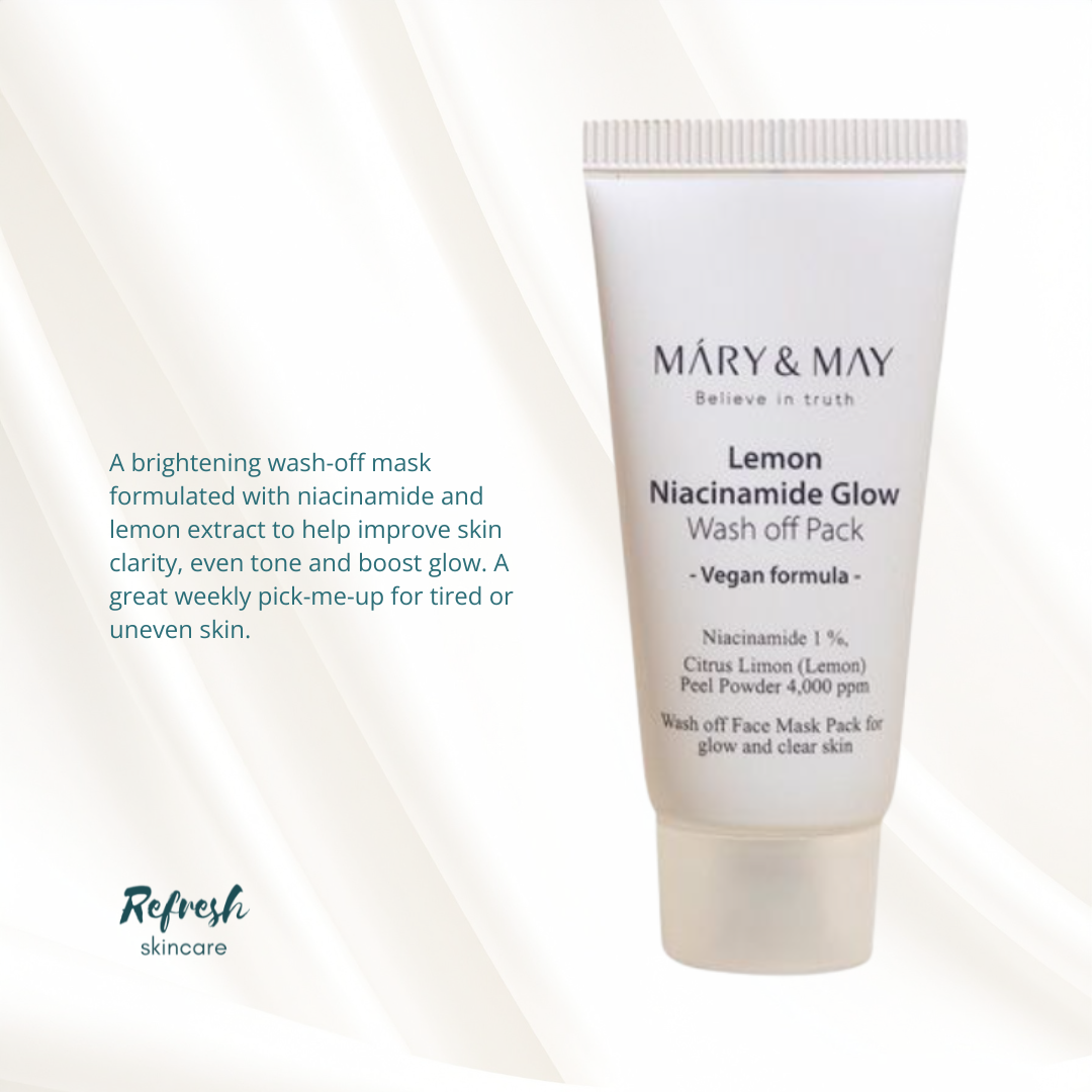 Mary&May Lemon Niacinamide Glow Wash Off Mask Pack 30g Mini