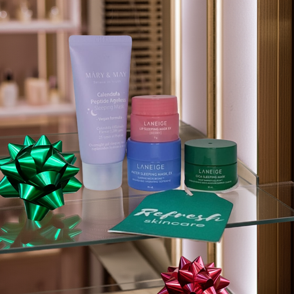 K-Beauty Overnight Gift Set on a shelf