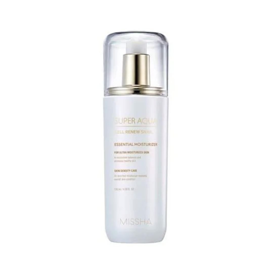 Missha Super Aqua Cell Renew Snail Essential Moisturiser 130ml K-beauty korean skincare UK