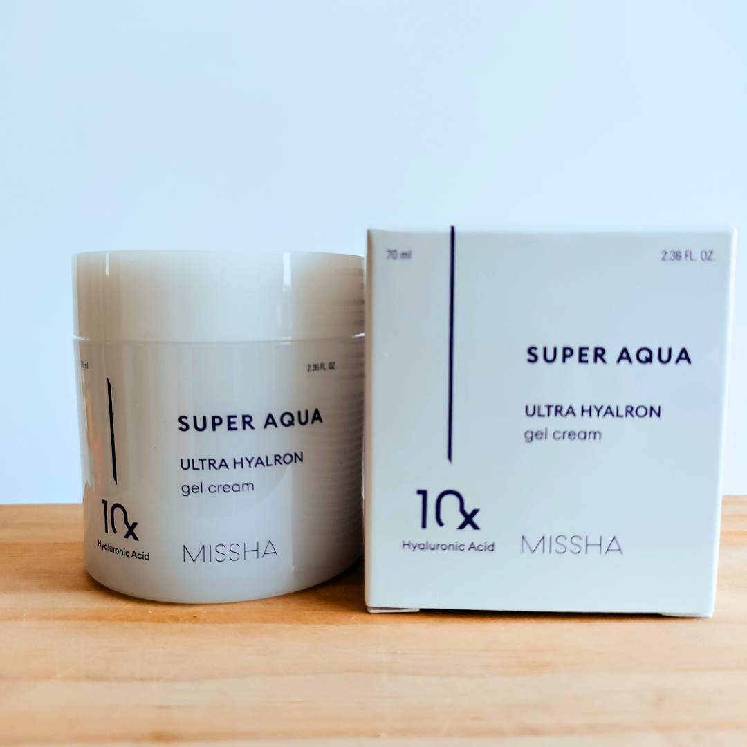 Missha Super Aqua Ultra Hyalron Gel Cream 70ml box and tub
