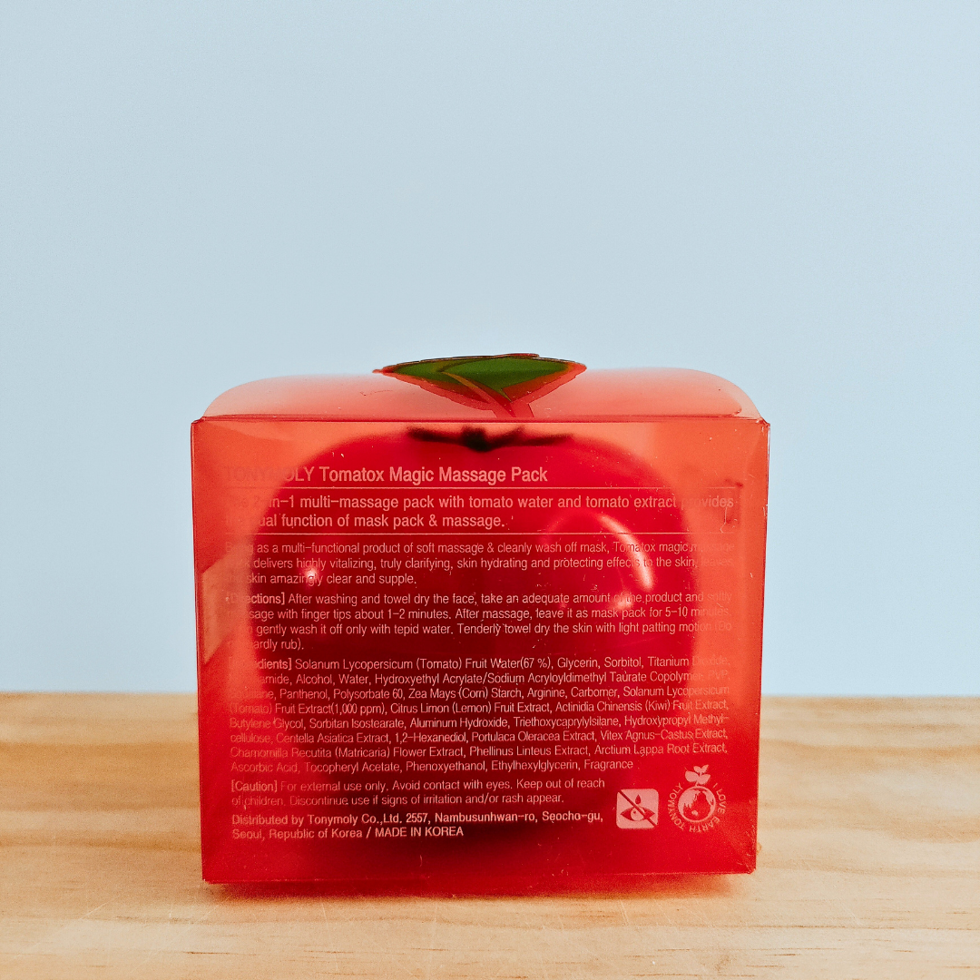 Tonymoly Tomatox Magic Massage Pack 80g instructions