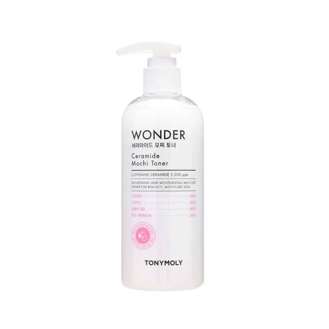 Tonymoly Wonder Ceramide Mocchi Toner 300ml Pump Version Korean Skincare K-Beauty UK