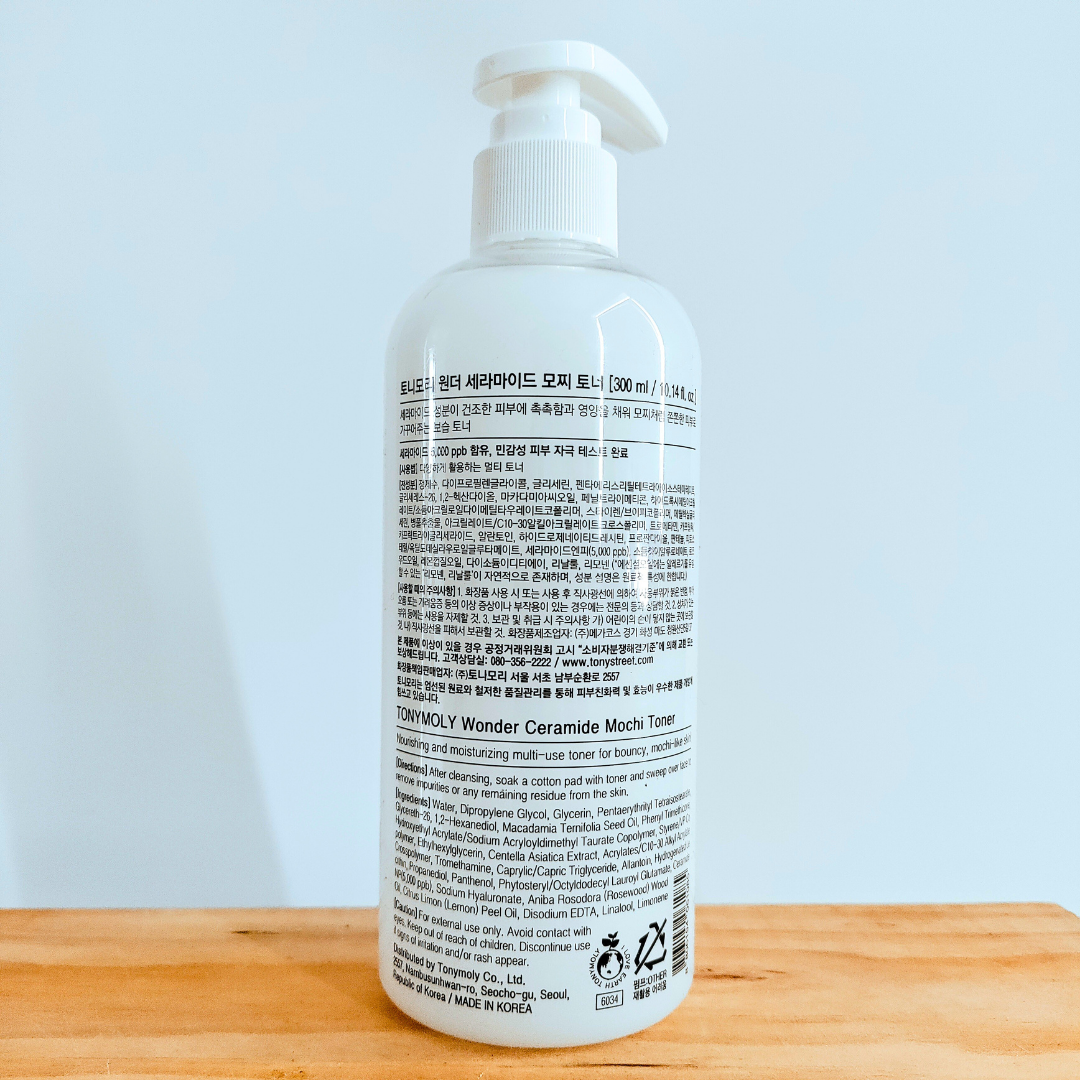 Tonymoly Wonder Ceramide Mochi Toner 300ml - Pump Version back