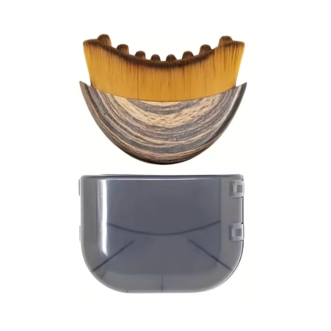 Lymphatic contour facial brush and case