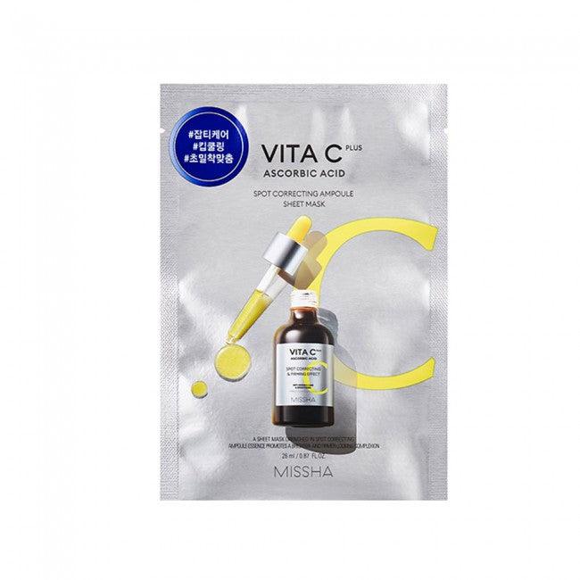 MISSHA Vita C Plus Spot Correcting Sheet mask korean k-beauty skincare uk