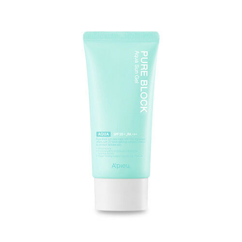apieu pure block aqua sun gel korean k-beauty skincare uk