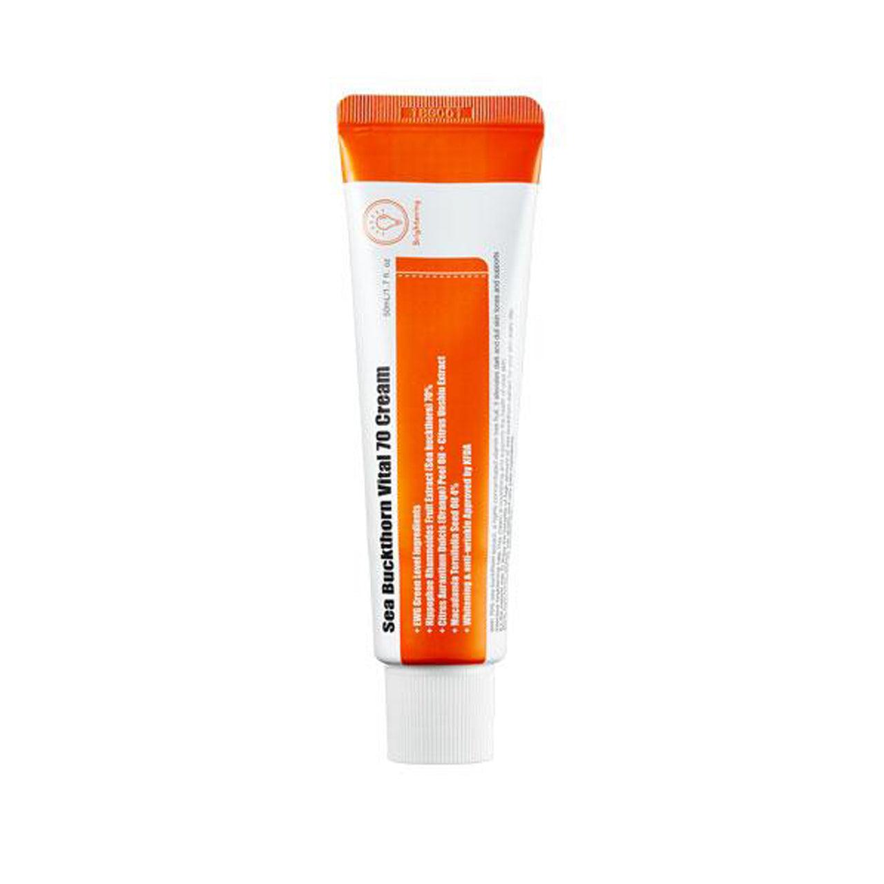 purito sea buckthorn vital 70 cream korean k-beauty skincare uk