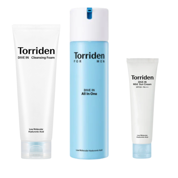 Reorder: Torriden Men's Korean Skincare Routine Set