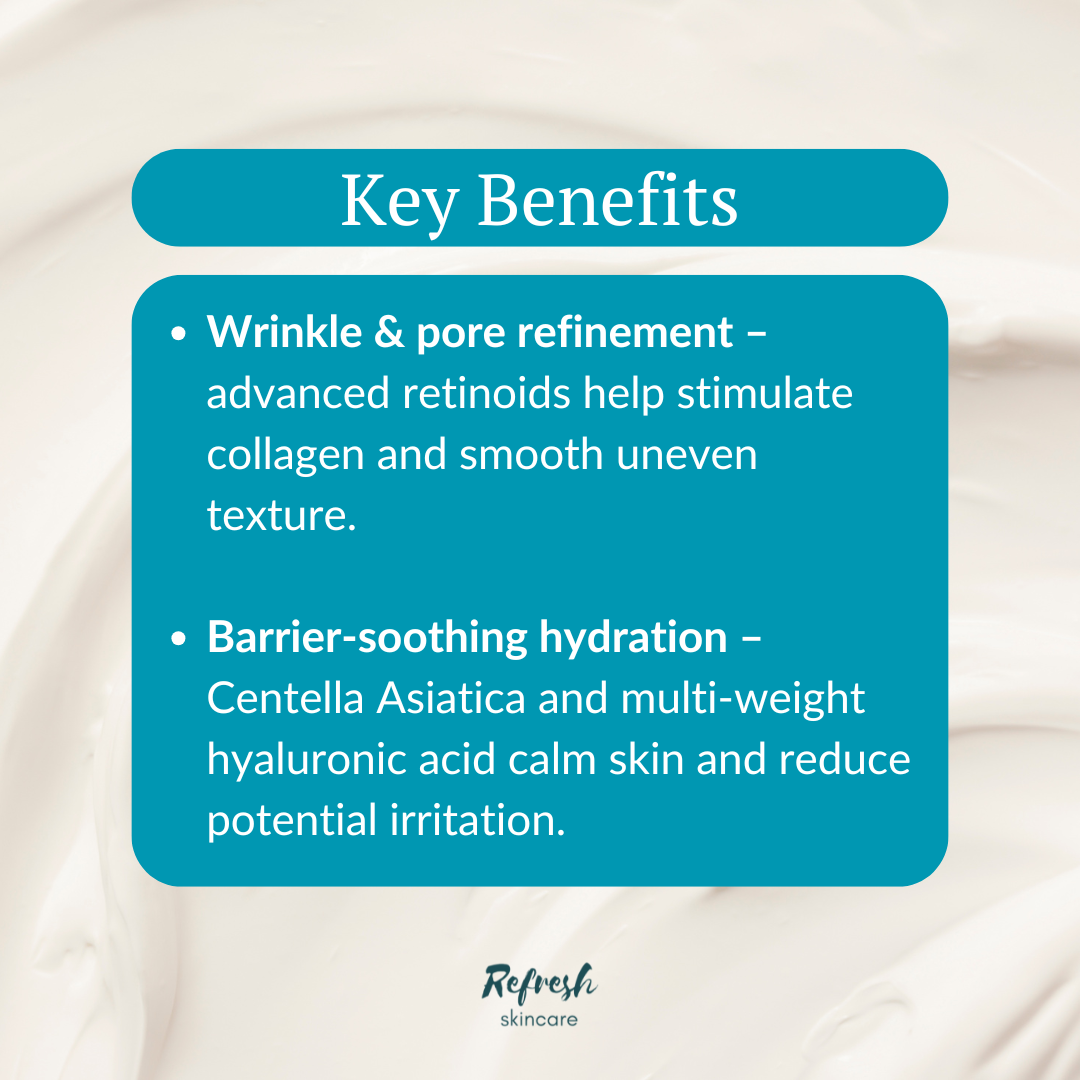 VT Cosmetics Cica Reti-a Cream 0.05 30ml key benefits