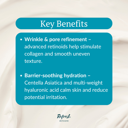 VT Cosmetics Cica Reti-a Cream 0.05 30ml key benefits