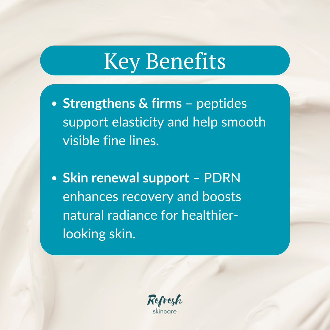 Medicube PDRN Pink Peptide Serum 30ml key benefits. 