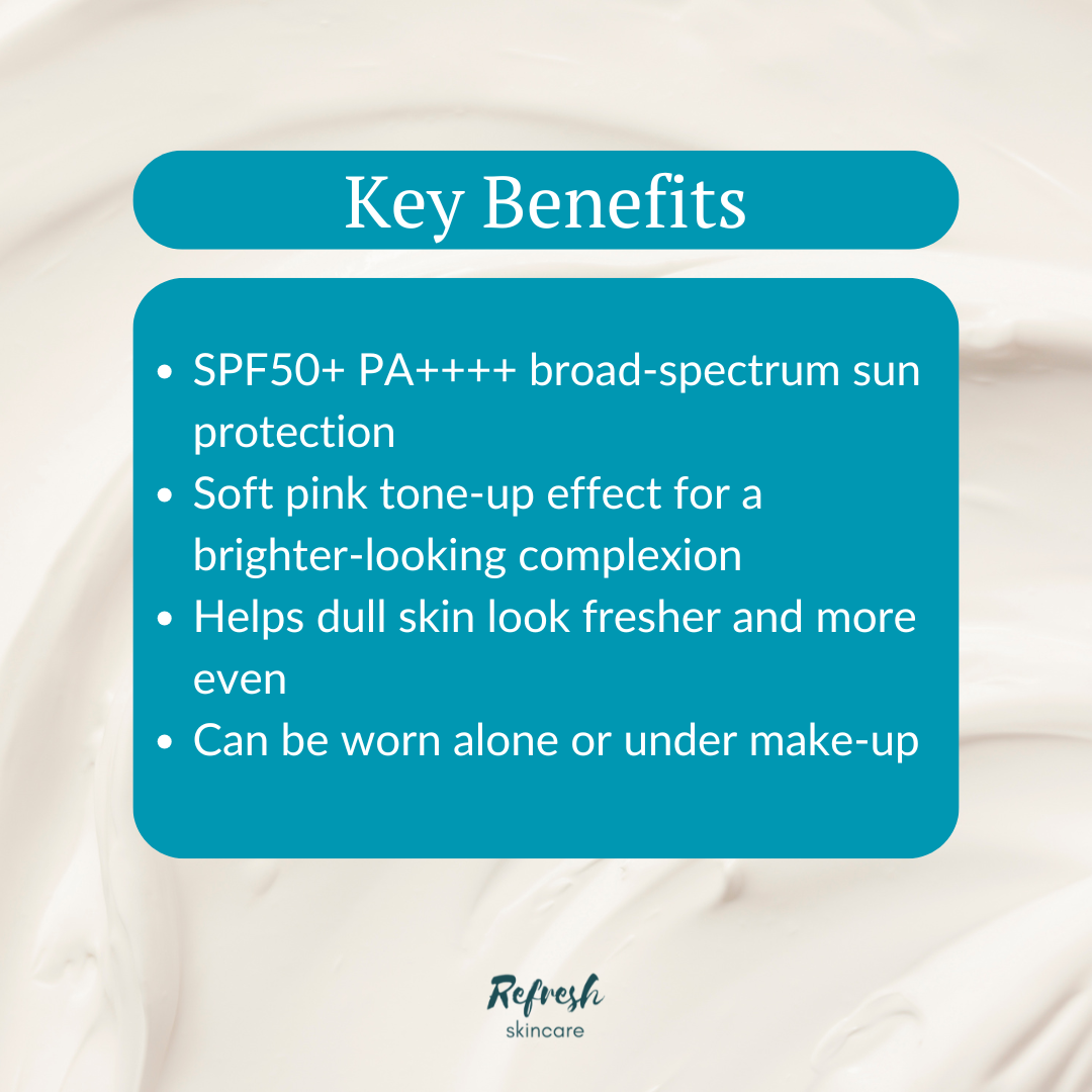 Medicube PDRN Pink Tone Up Sun Cream SPF50 key benefits