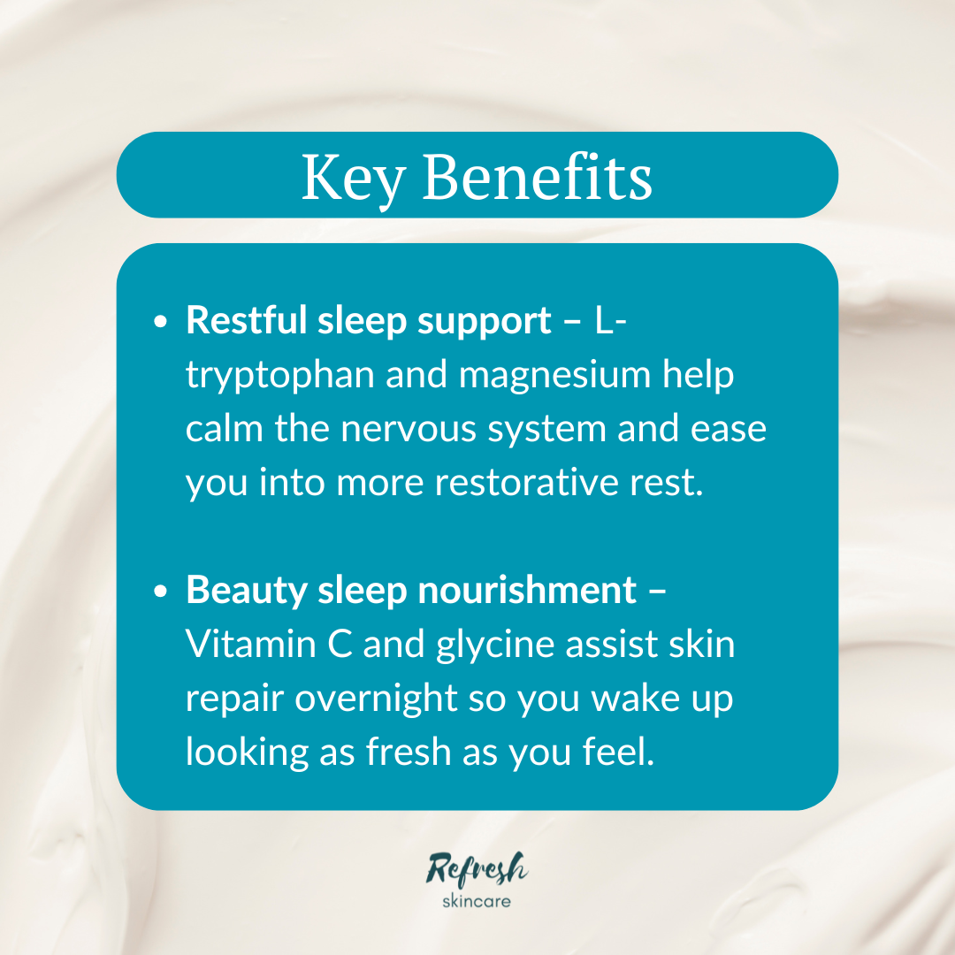 RUCI Rest. Recover. Restore. 75g key benefits