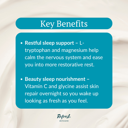 RUCI Rest. Recover. Restore. 75g key benefits