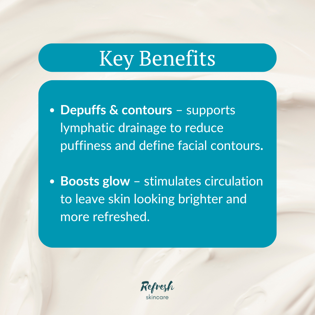Lymphatic contour facial brush key benefits