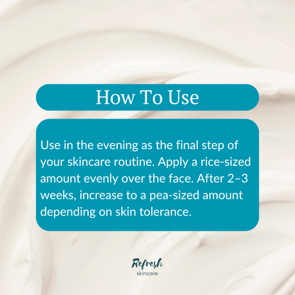 VT Cosmetics Cica Reti-a Cream 0.05 30ml directions on how to use. 