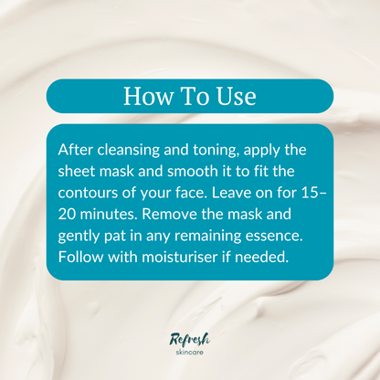 Abib Gummy Sheet Mask Heartleaf Sticker 35g directions on how to use. 