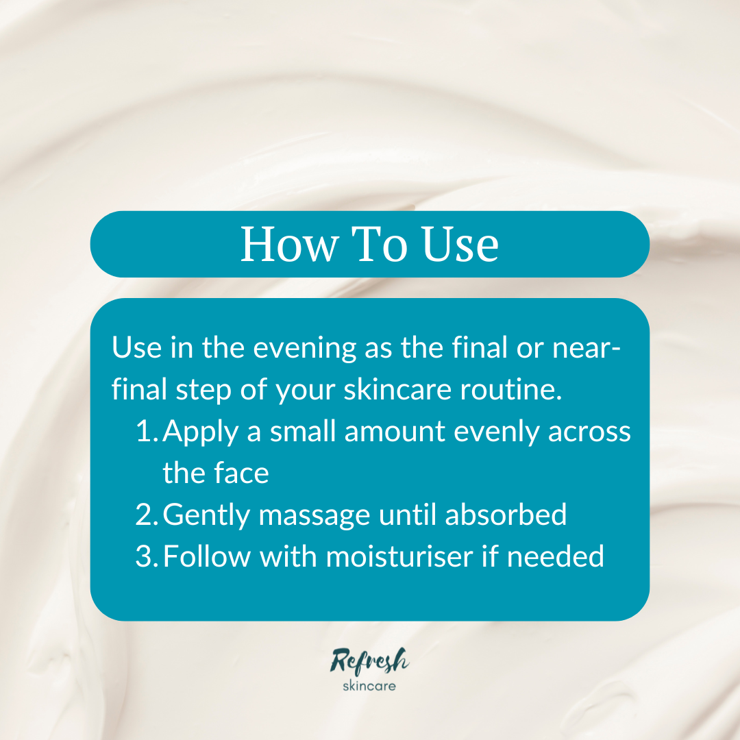 Missha Time Revolution Retinol 500 Shot Cream instructions on how to use. 