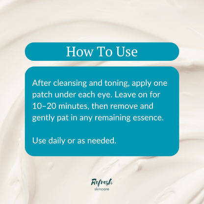 Abib Collagen Eye Patch Jericho Rose Jelly 60 pcs directions on how to use. 