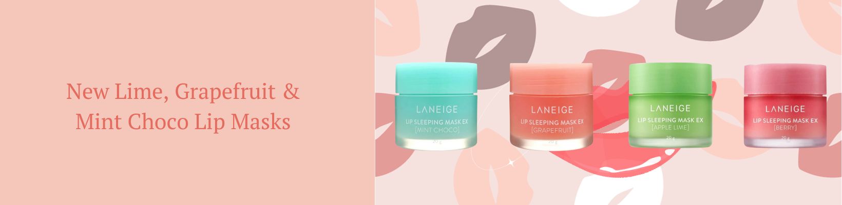 Korean Skincare K-Beauty Lip sleeping masks from Laneige available in the UK