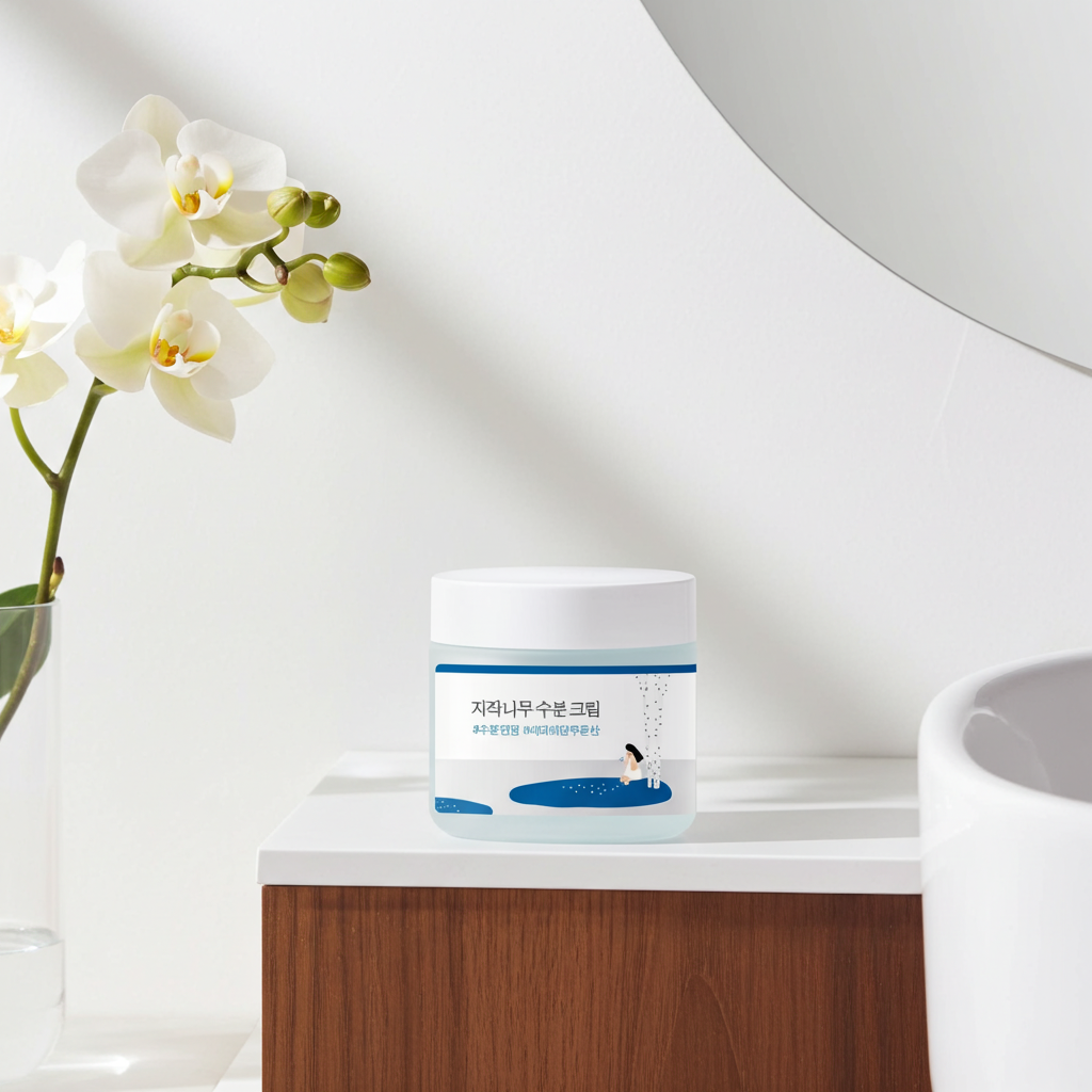 Round Lab Birch Juice Moisturizing Cream 80ml on a shelf