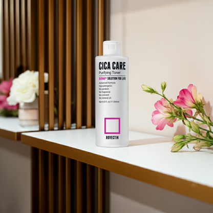 Rovectin Cica Care Purifying Toner 260ml on a shelf