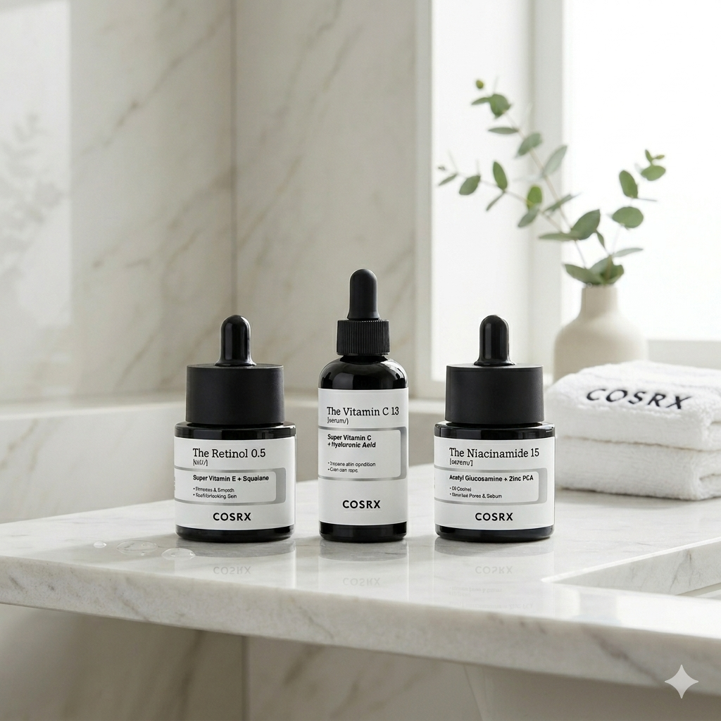 COSRX ABC Vitamin Serum Set on a shelf