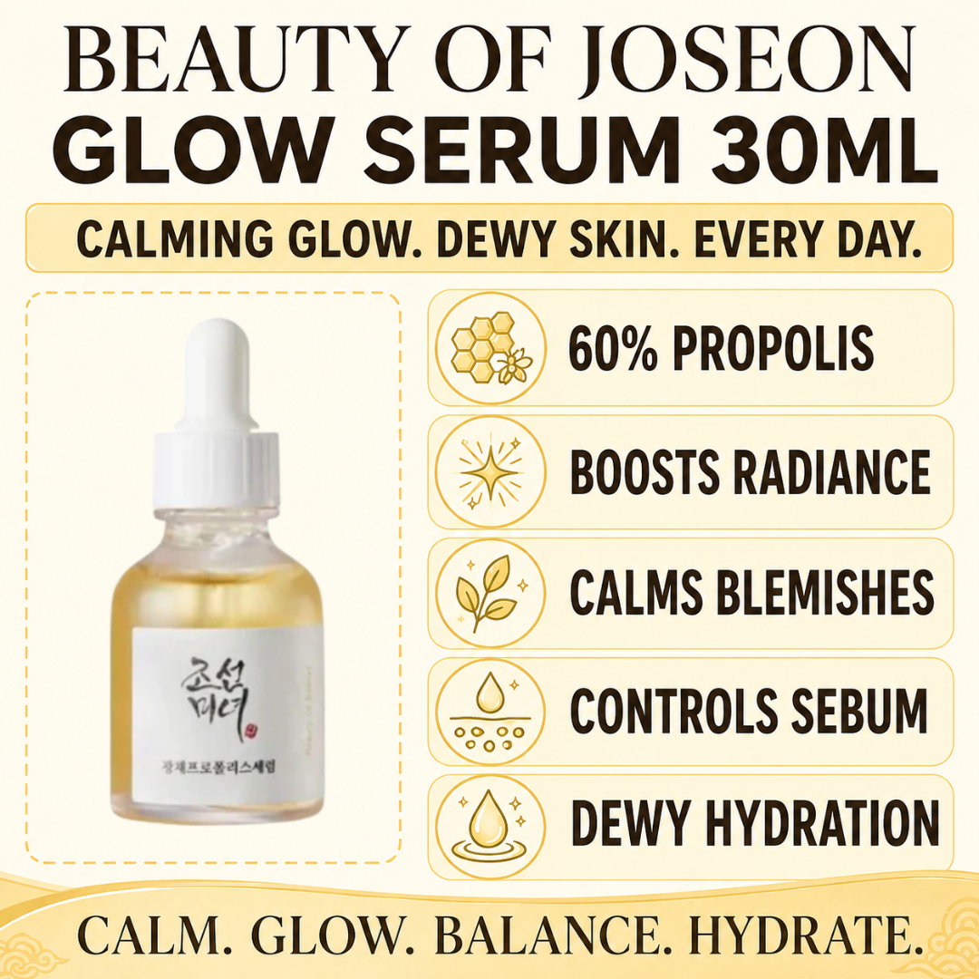 Beauty of Joseon Glow Serum 30ml benefits infographic