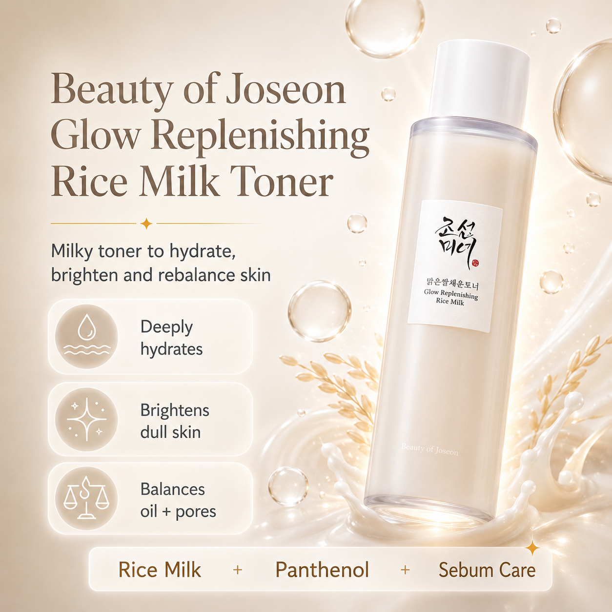 Rice Milk Toner Benefits