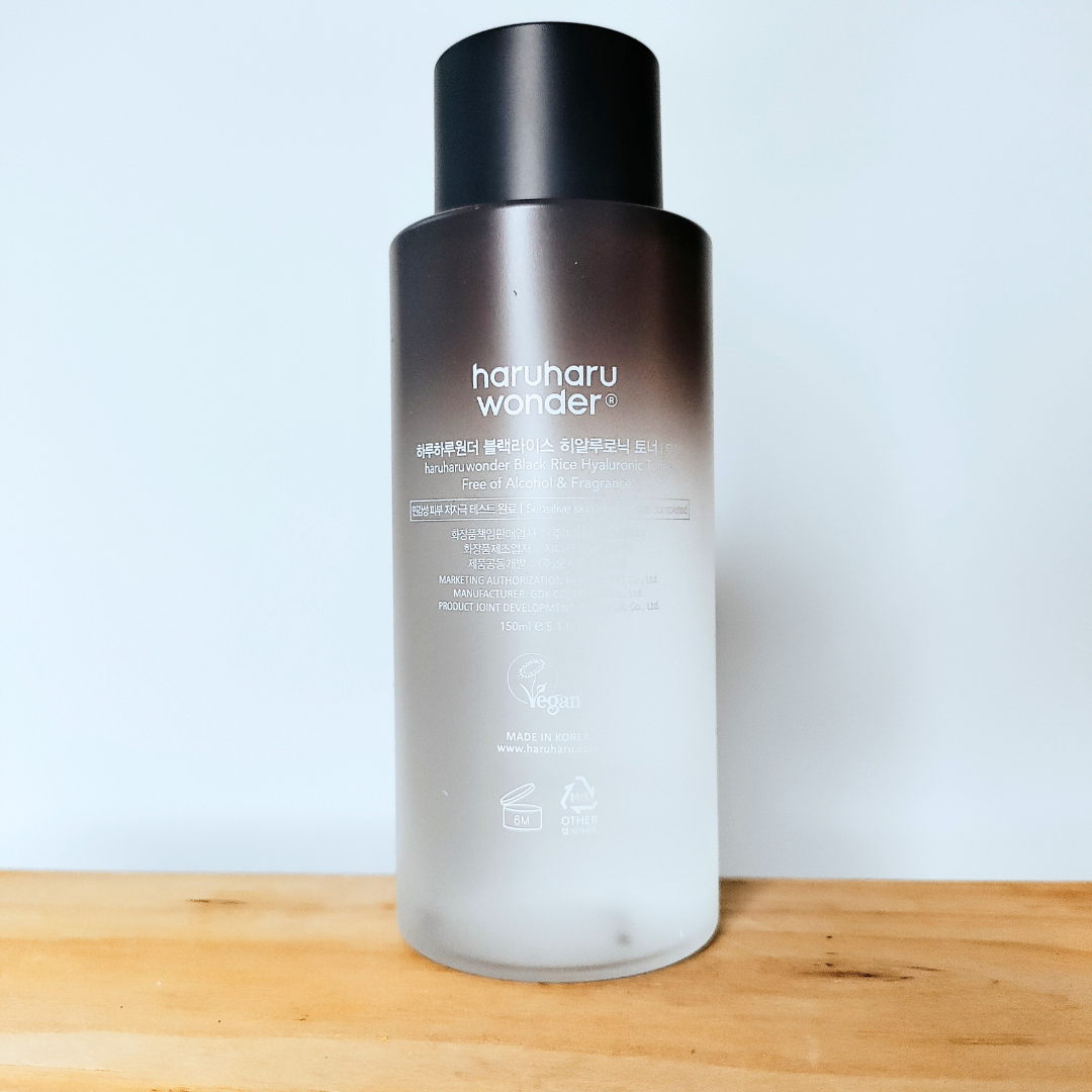 Haruharu WONDER Black Rice Hyaluronic FRAGANCE-FREE Toner 150ml back