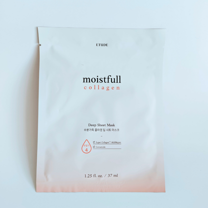 Etude Moistfull Collagen Ceramide Deep Sheet Mask 37ml front