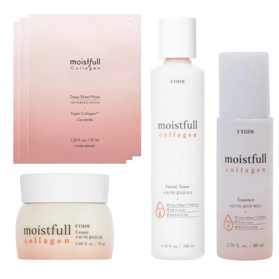 Etude Moistfull Collagen Gift Set plus sheet masks