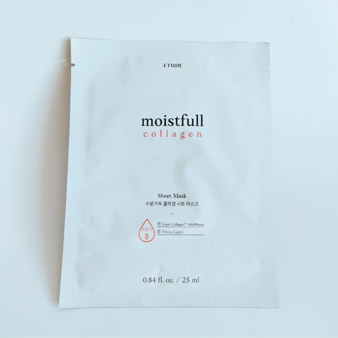 Etude Moistfull Collagen White Lupin Deep Sheet Mask 25ml front