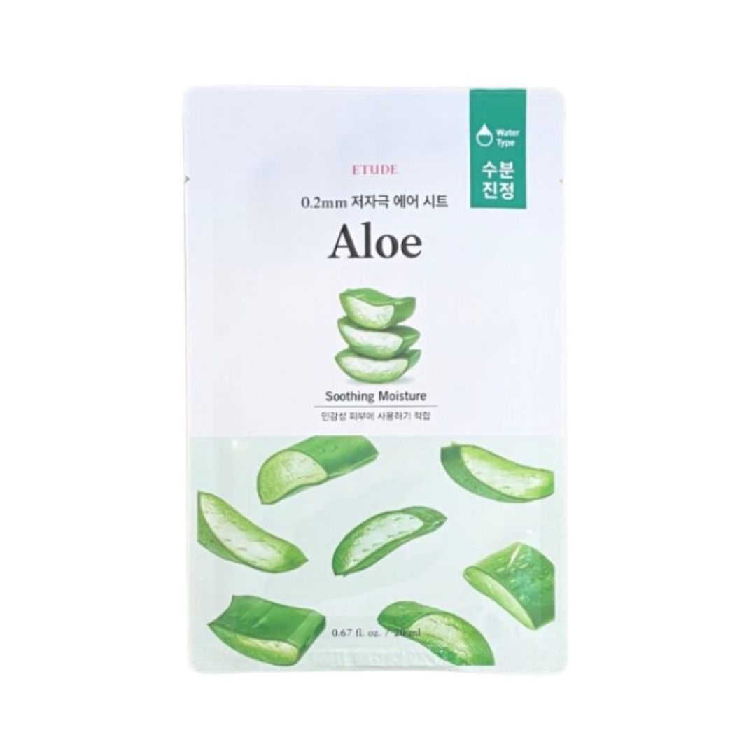 Etude 0.2 Therapy Air Mask Renewal Aloe 27g K-Beauty Korean Skincare UK