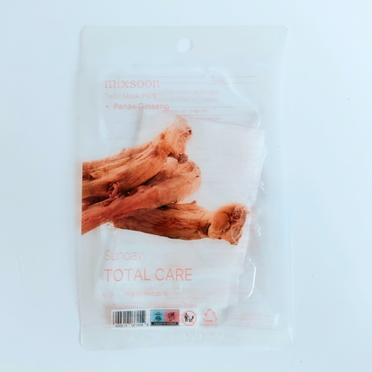 Mixsoon Daily Mask Weekly Care Set panax ginseng
