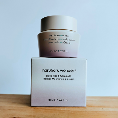 Haruharu Wonder Black Rice 5 Ceramide Barrier Moisturizing Cream 50ml with packaging