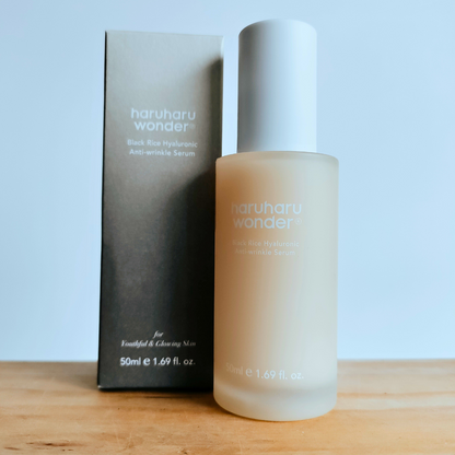 Haruharu Wonder Black Rice Hyaluronic Anti-wrinkle Serum 50ml with packaging