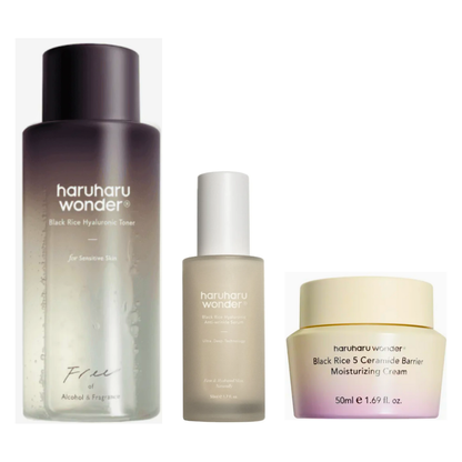 Haruharu Wonder Black Rice Skincare Routine Set UK