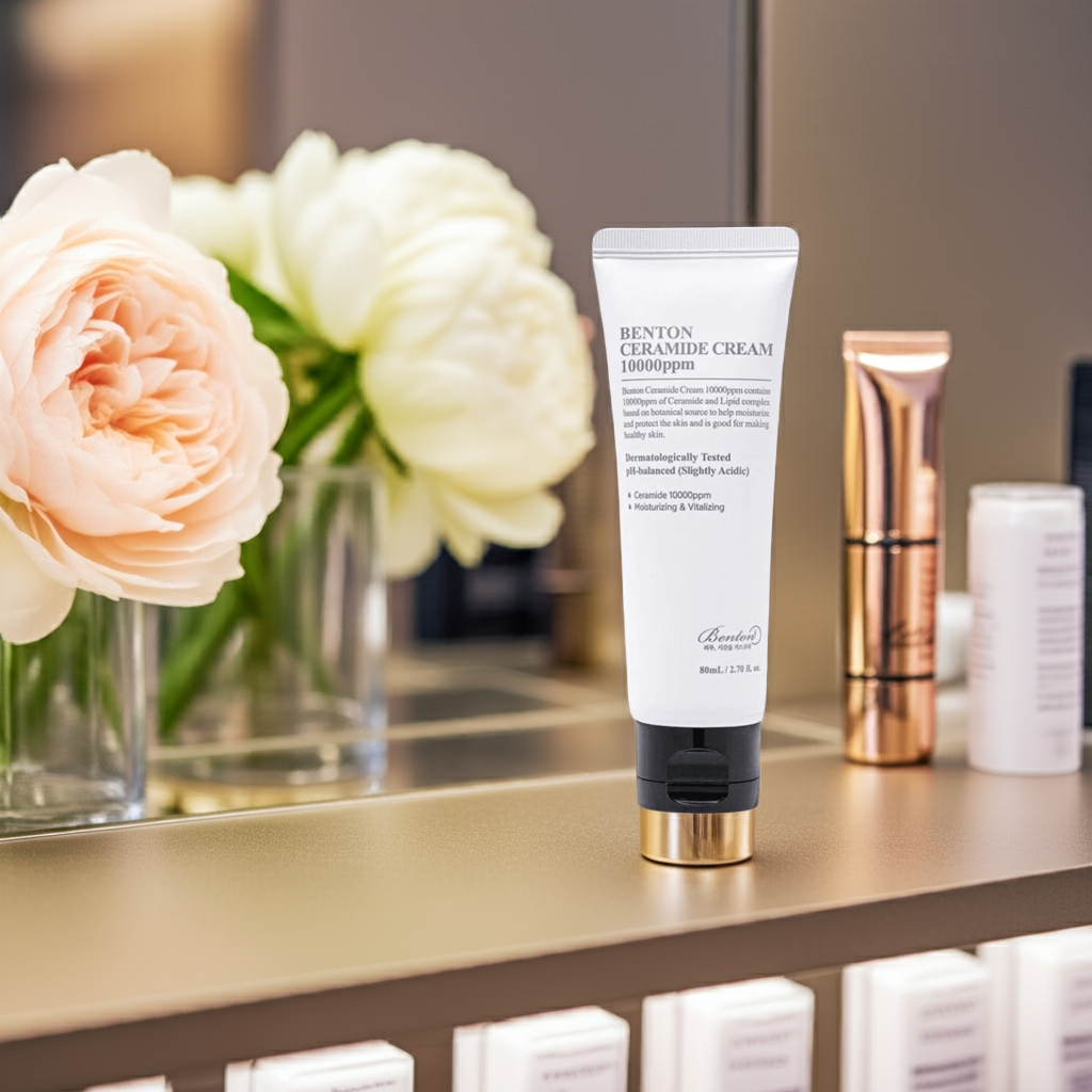 Benton Ceramide Cream 10000ppm 80ml on a shelf