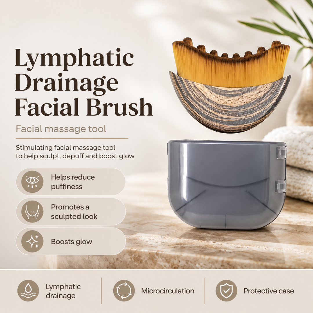 Lymphatic Drainage Facial Brush benefits and uses