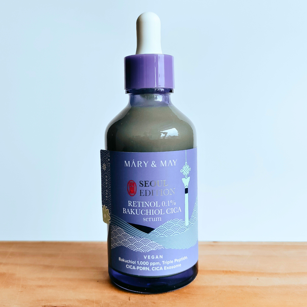 Mary & May Retinol 0.1% Bakuchiol Cica Serum Seoul Edition 80ml bottle