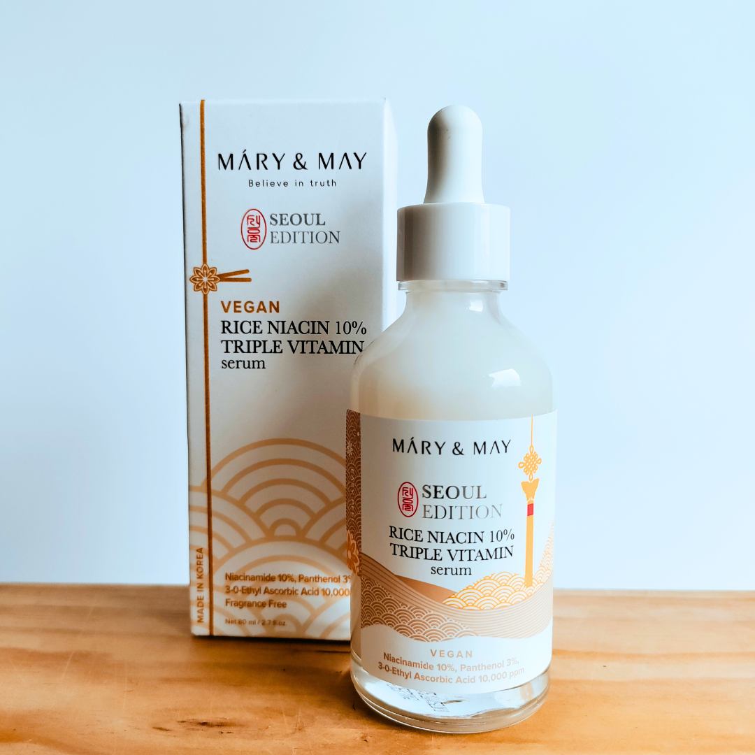Mary & May Rice Niacin 10% Triple Vitamin Serum Seoul Edition 80ml with box