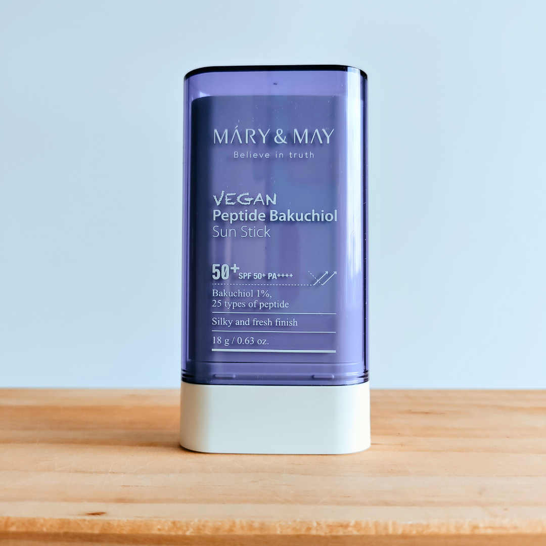 Mary & May Vegan Peptide Bakuchiol Sun Stick SPF50 tube only. 