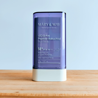 Mary & May Vegan Peptide Bakuchiol Sun Stick SPF50 tube only. 