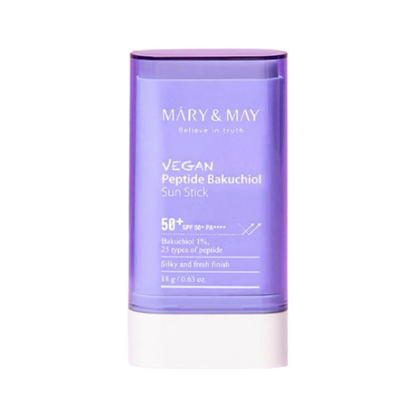 Mary & May Vegan Peptide Bakuchiol Sun Stick SPF50+ PA++++ 18g availble in the UK