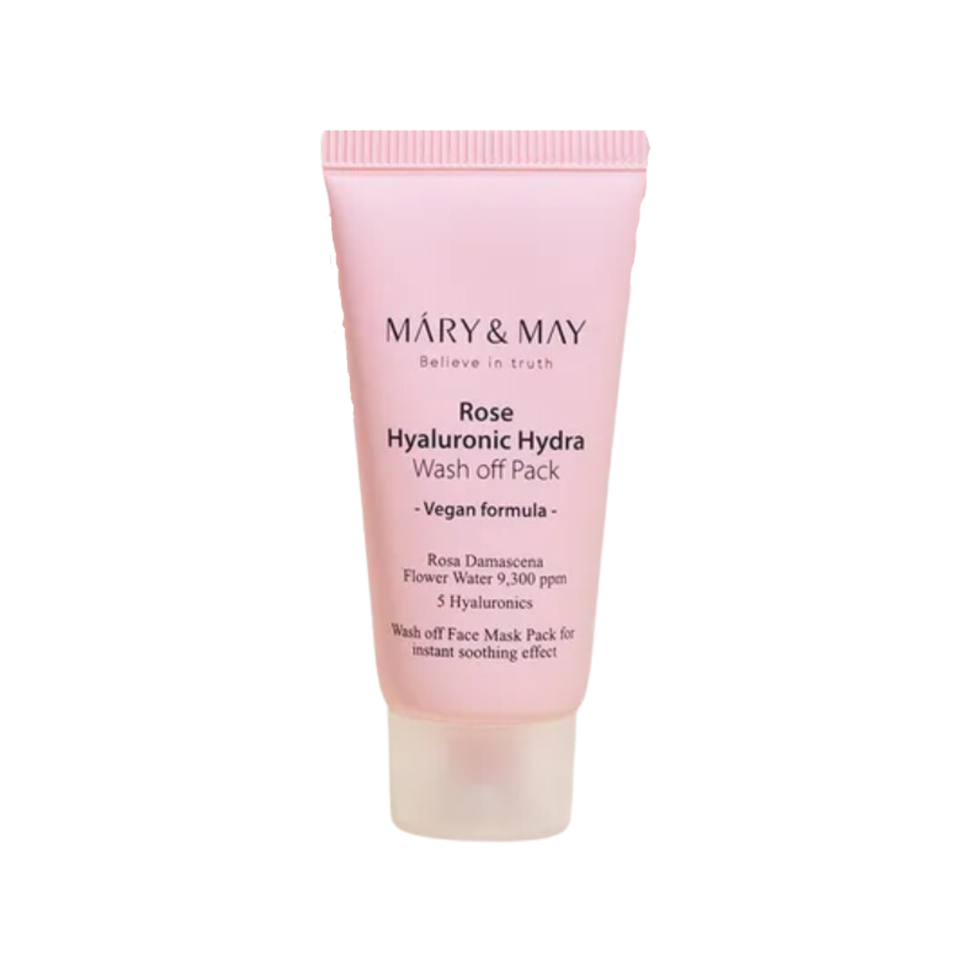 Mary & May Rose Hyaluronic Hydra Wash Off Mask Pack Mini 30g Mini UK