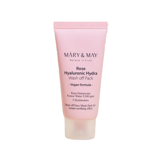 Mary & May Rose Hyaluronic Hydra Wash Off Mask Pack Mini 30g Mini UK