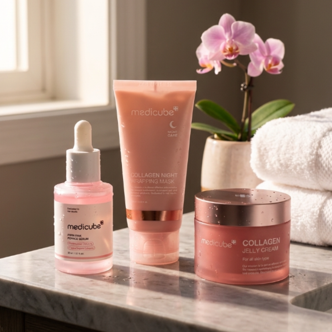 Medicube Collagen + PDRN Renewal Routine Set Display